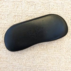 Vintage black leather Ray Ban sunglasses case